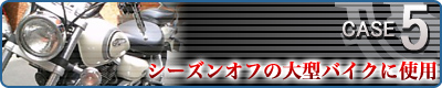 CASE5�@�V�[�Y���I�t�̑�^�o�C�N�Ɏg�p